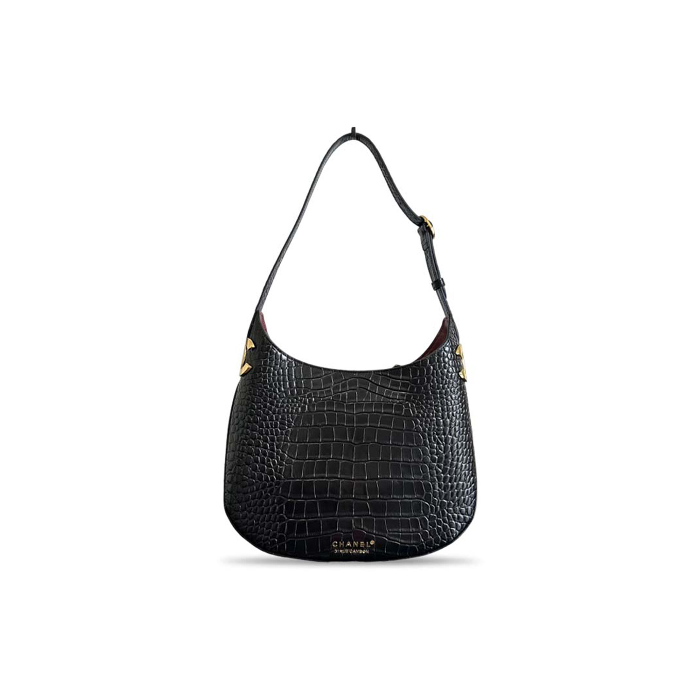 CHANEL MASTER CROC EMBOSS UNDERARM BAG (28*26cm)